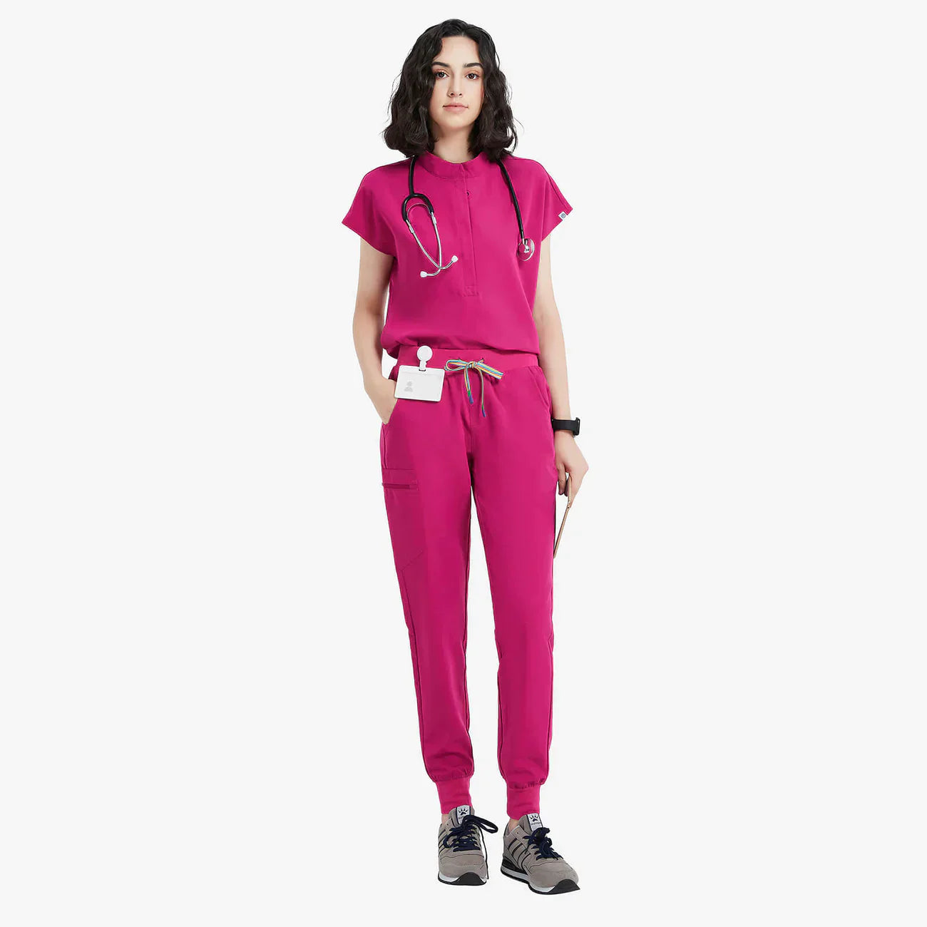 Virtual Pink Medical Scrubs Uniform