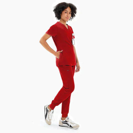 Jam Red Medical Scrubs Uniform