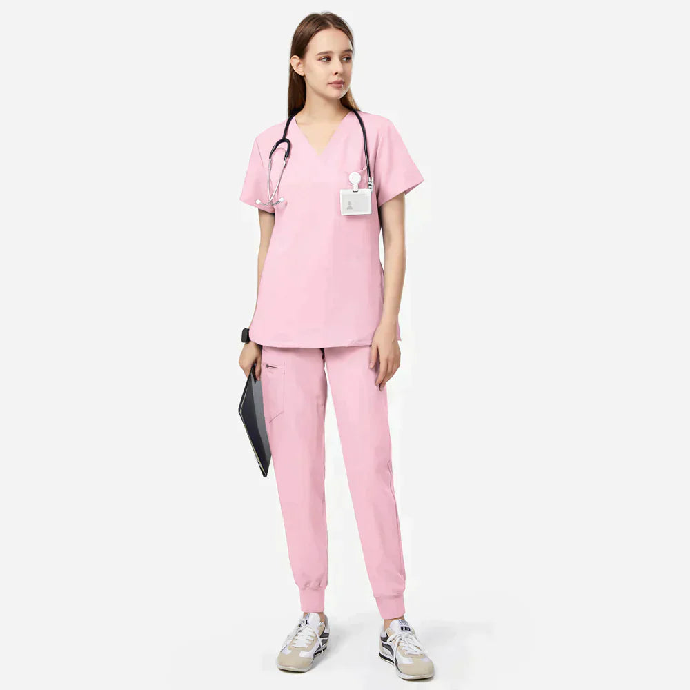 Pink Medical Scrubs Uniform