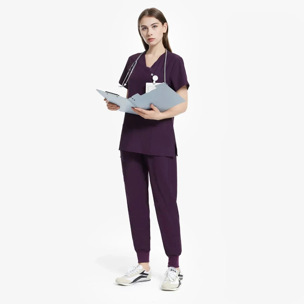 Dark Purple Medical Scrubs Uniform