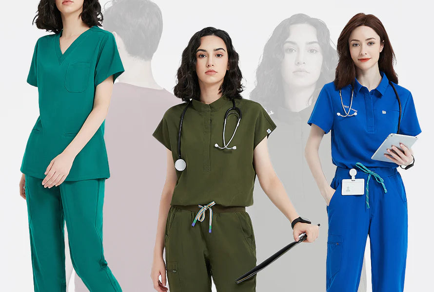 Womens  Medical Scrubs Uniforms